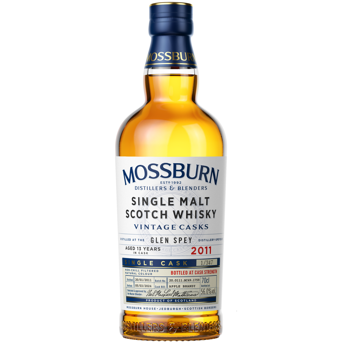 Mossburn Vintage Casks Glen Spey 2011 - Apple Brandy Finish - Single Cask - Cask Strength