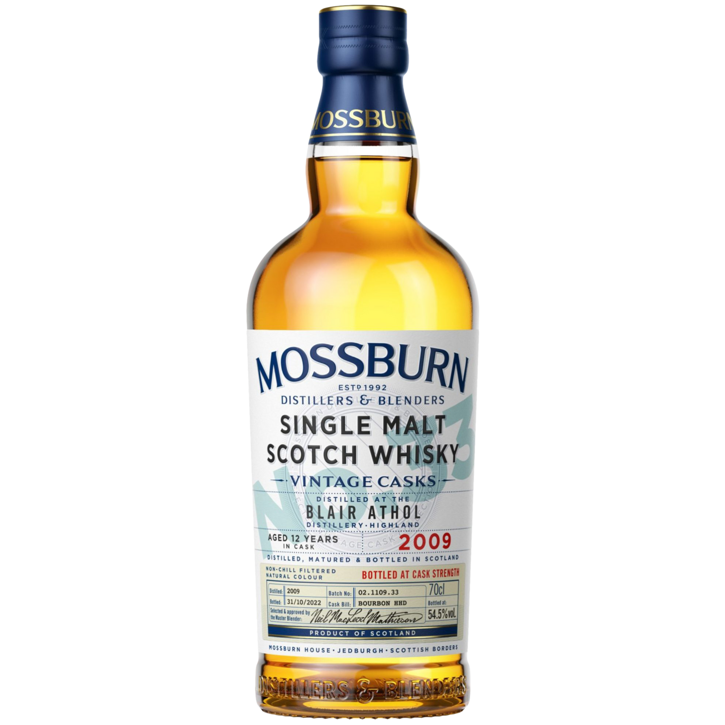 Mossburn Vintage Casks No. 33 : Blair Athol 2009 - First Fill Bourbon Cask