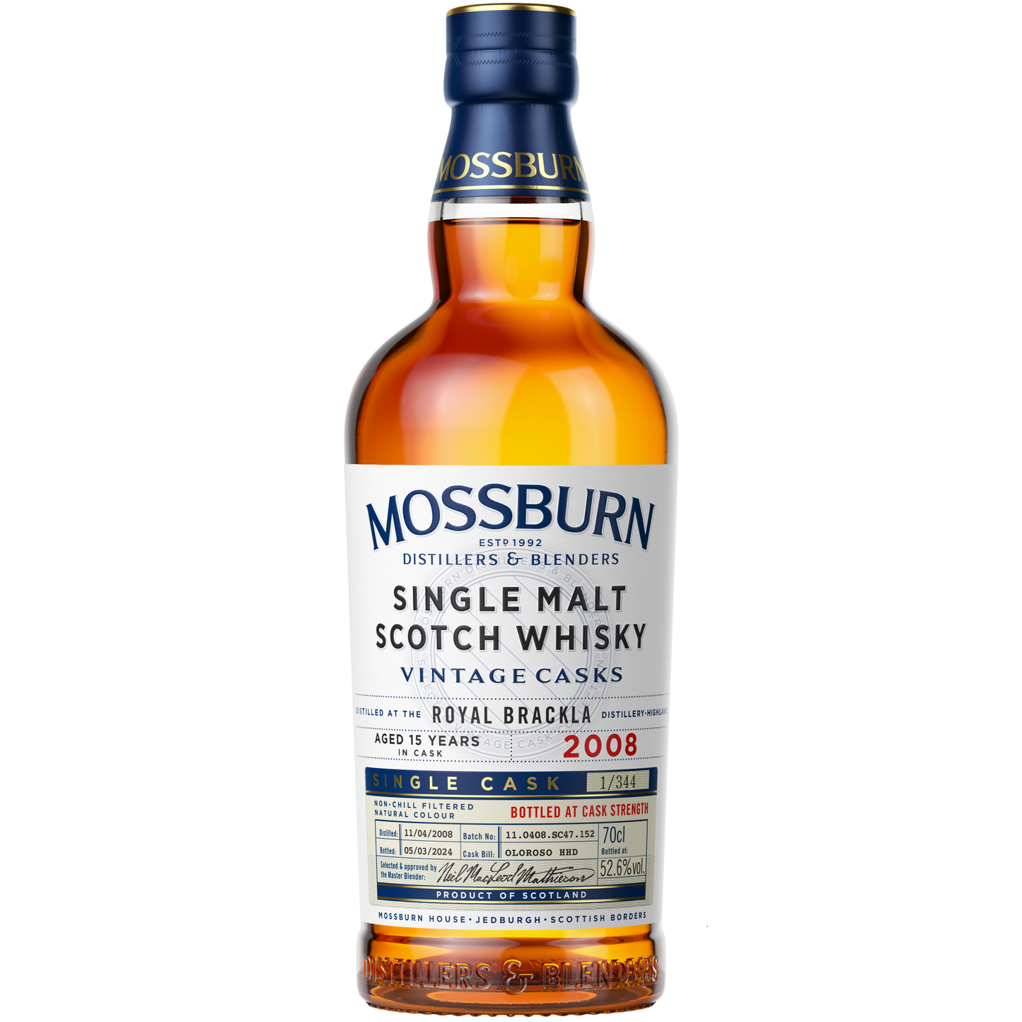 Mossburn Vintage Casks Royal Brackla 2008 – Oloroso Red Finish – Einzelfass – Fassstärke