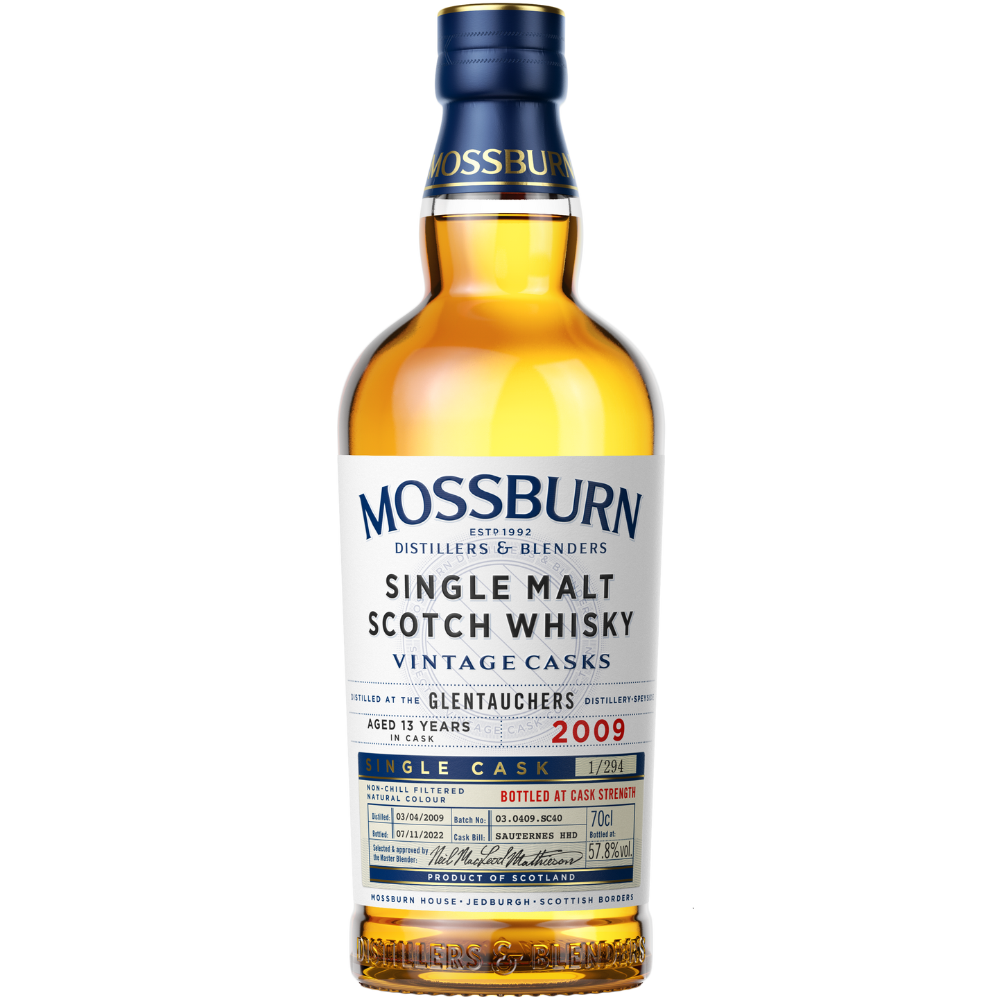 Mossburn Single Cask : Glentauchers 2009 - Sauternes