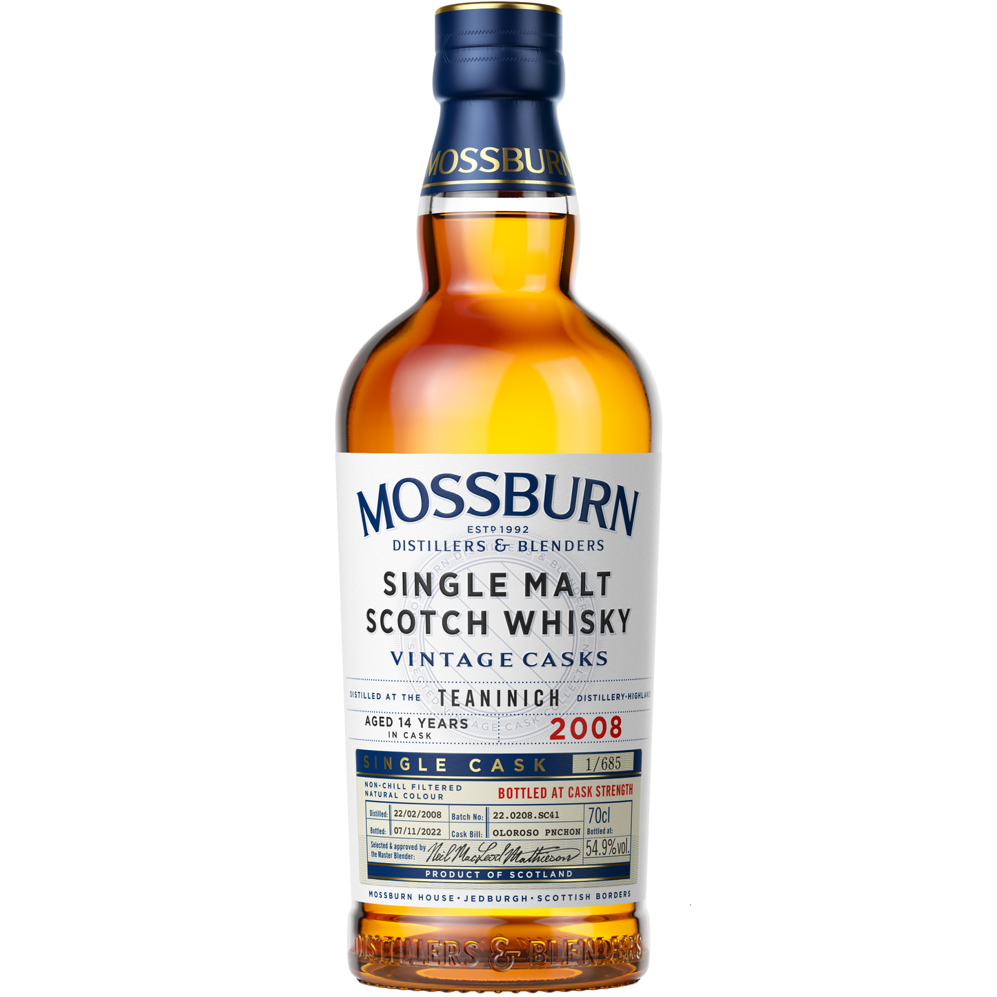 Mossburn Single Cask : Teaninich 2008 - Oloroso Finish